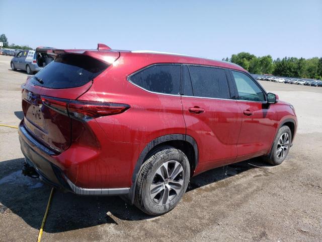 5TDGZRBH0MS553343 - 2021 TOYOTA HIGHLANDER XLE Qırmızı foto 3