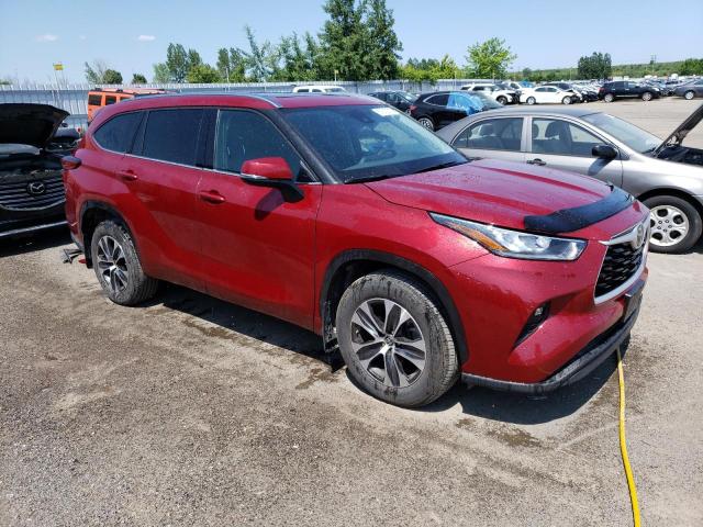 5TDGZRBH0MS553343 - 2021 TOYOTA HIGHLANDER XLE Qırmızı foto 4