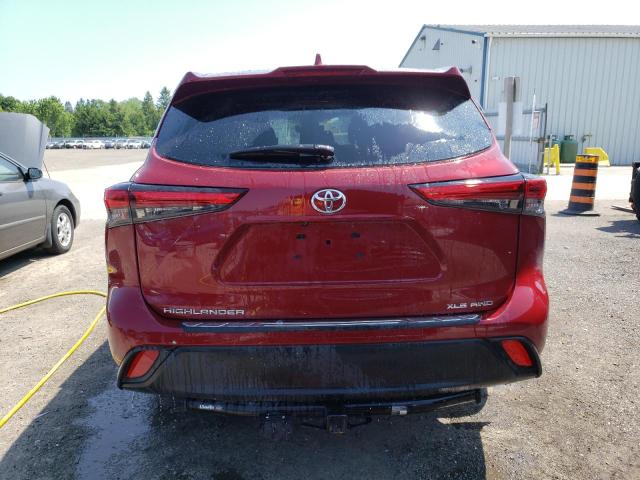 5TDGZRBH0MS553343 - 2021 TOYOTA HIGHLANDER XLE Qırmızı foto 6