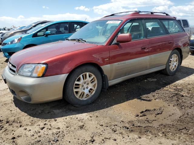 4S3BH896427637362 - 2002 SUBARU LEGACY OUTBACK H6 3.0 VDC BURGUNDY photo 1