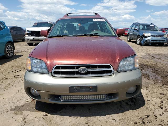 4S3BH896427637362 - 2002 SUBARU LEGACY OUTBACK H6 3.0 VDC BURGUNDY photo 5