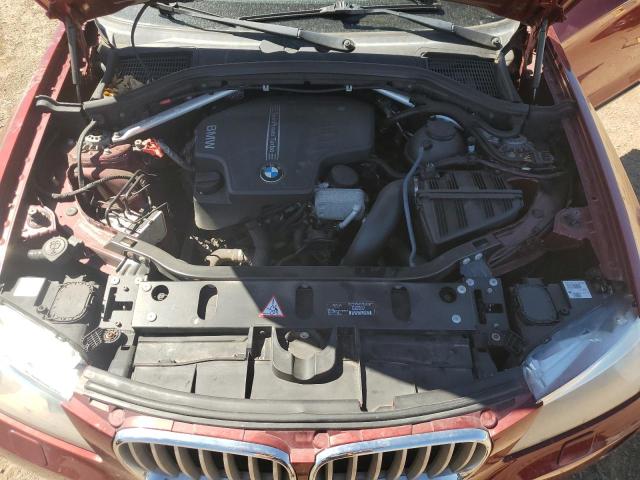 5UXWX9C54E0D30198 - 2014 BMW X3 XDRIVE28I RED photo 12