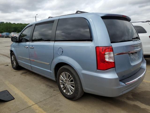 2C4RC1CG5DR623316 - 2013 CHRYSLER TOWN & COU TOURING L BLUE photo 2