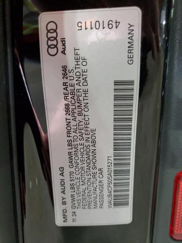 WAUB4CF50SA015271 - 2025 AUDI S5 PRESTIGE BLACK photo 12