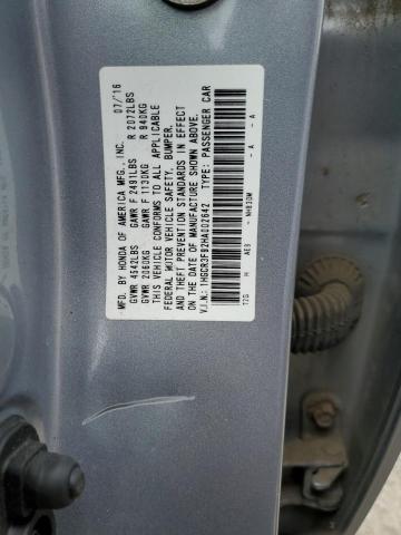 1HGCR3F92HA002642 - 2017 HONDA ACCORD TOURING SILVER photo 12