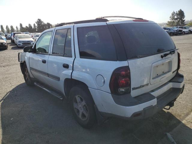 1GNDT13S222353219 - 2002 CHEVROLET TRAILBLAZE WHITE photo 2