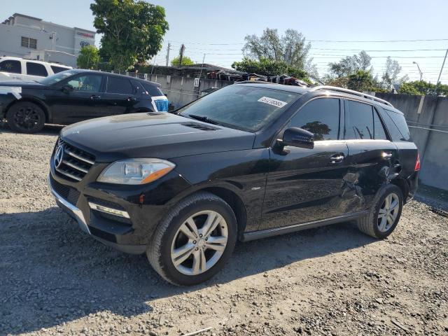 4JGDA5HB3CA016883 - 2012 MERCEDES-BENZ ML 350 4MATIC BLACK photo 1