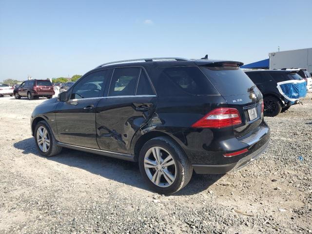 4JGDA5HB3CA016883 - 2012 MERCEDES-BENZ ML 350 4MATIC BLACK photo 2