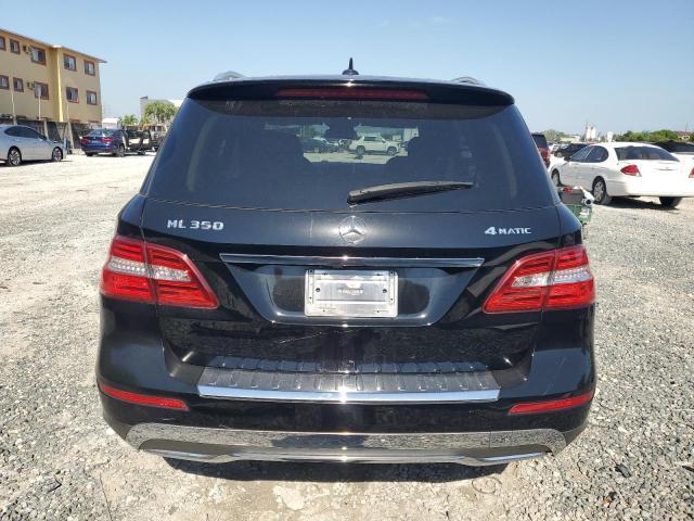 4JGDA5HB3CA016883 - 2012 MERCEDES-BENZ ML 350 4MATIC BLACK photo 6