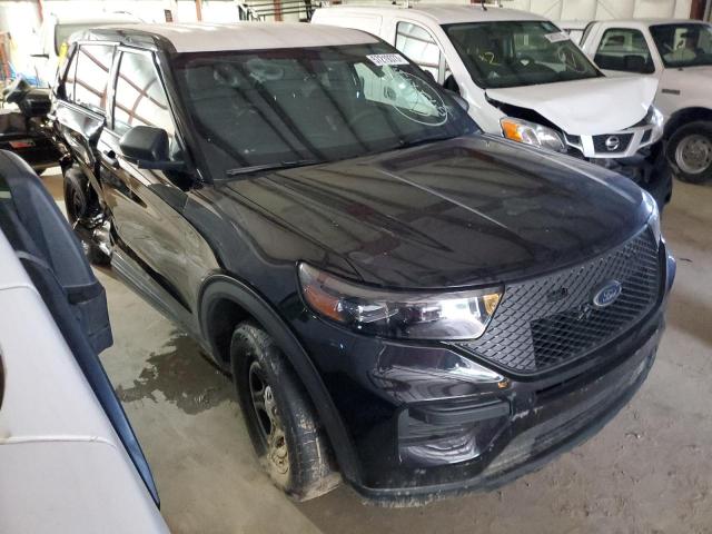 1FM5K8AW4MNA14408 - 2021 FORD EXPLORER POLICE INTERCEPTOR BLACK photo 4