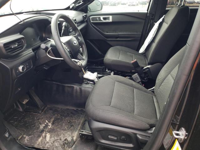 1FM5K8AW4MNA14408 - 2021 FORD EXPLORER POLICE INTERCEPTOR BLACK photo 7