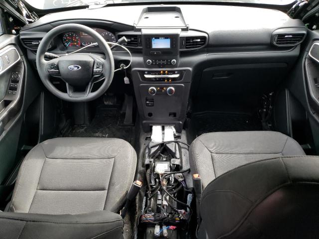 1FM5K8AW4MNA14408 - 2021 FORD EXPLORER POLICE INTERCEPTOR BLACK photo 8