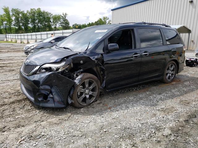 5TDXZ3DC5HS885167 - 2017 TOYOTA SIENNA SE BLACK photo 1