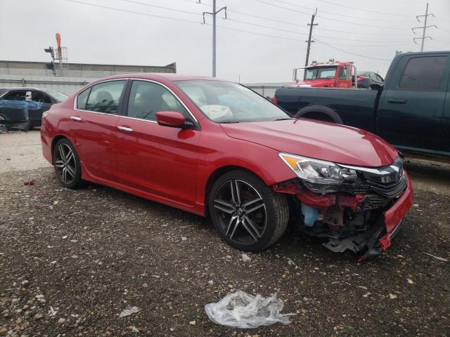 1HGCR2F15HA258066 - 2017 HONDA ACCORD SPORT SPECIAL EDITION RED photo 4