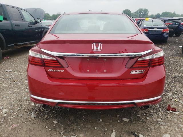 1HGCR2F15HA258066 - 2017 HONDA ACCORD SPORT SPECIAL EDITION RED photo 6