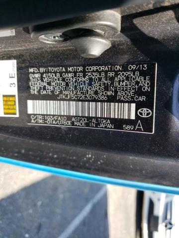 JTKJF5C72E3079386 - 2014 TOYOTA SCION TC 蓝色 照片 12