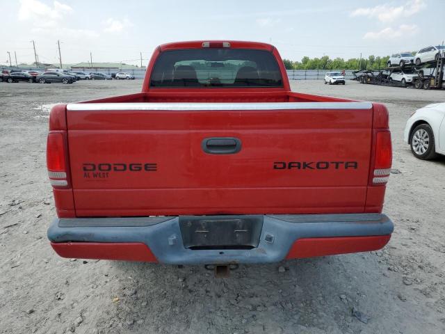 1D7HG32N53S170586 - 2003 DODGE DAKOTA SPORT RED photo 6