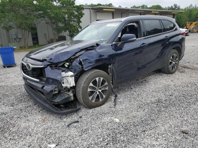 5TDGZRAH3NS544221 - 2022 TOYOTA HIGHLANDER XLE BLUE photo 1