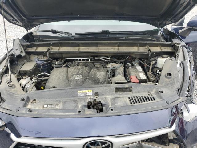 5TDGZRAH3NS544221 - 2022 TOYOTA HIGHLANDER XLE BLUE photo 12