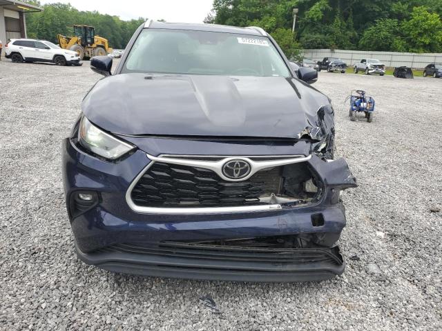 5TDGZRAH3NS544221 - 2022 TOYOTA HIGHLANDER XLE BLUE photo 5