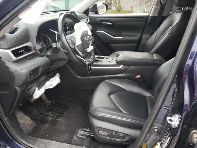 5TDGZRAH3NS544221 - 2022 TOYOTA HIGHLANDER XLE BLUE photo 7