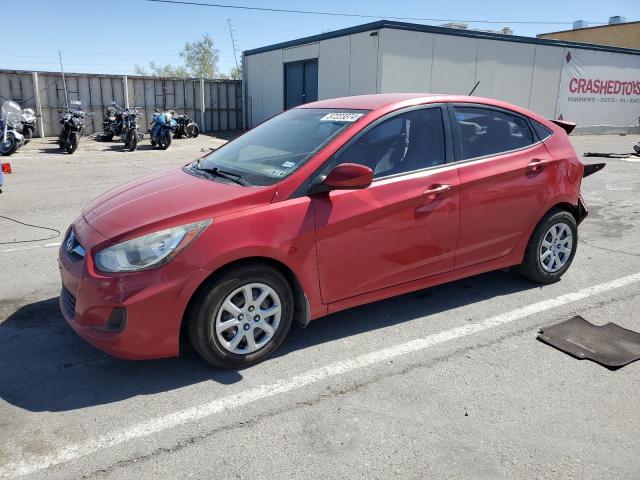 KMHCT4AE1EU760696 - 2014 HYUNDAI ACCENT GLS RED photo 1