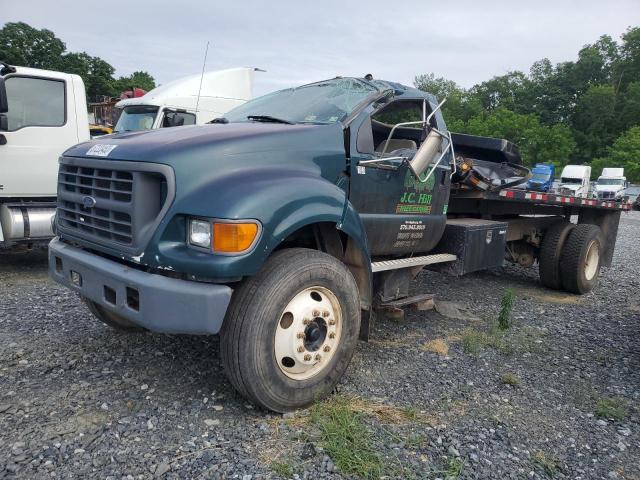 3FEXF75H5YMA00239 - 2000 FORD F750 SUPER DUTY BLUE photo 1