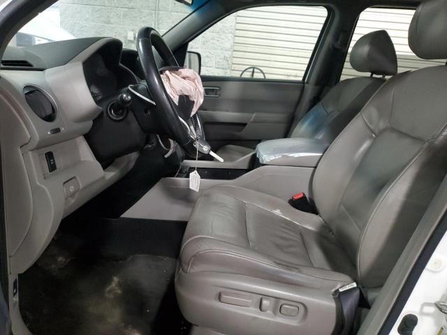 5FNYF4H51BB037927 - 2011 HONDA PILOT EXL WHITE photo 7