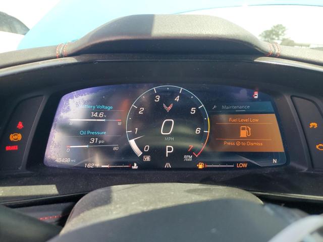 1G1YA3D43M5115014 - 2021 CHEVROLET CORVETTE STINGRAY 1LT BLUE photo 9