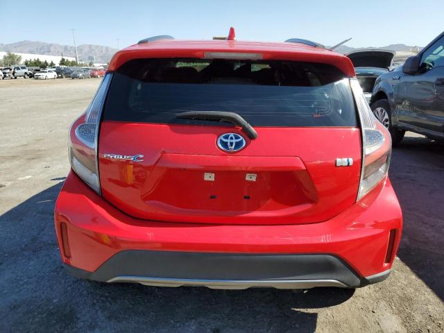 JTDKDTB30J1601510 - 2018 TOYOTA PRIUS C RED photo 6