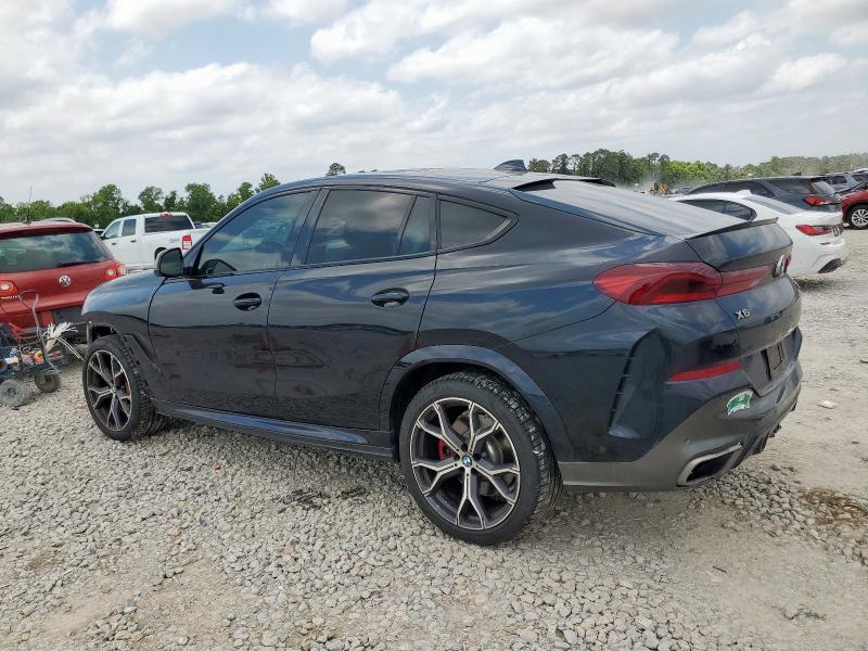 5UXCY8C09N9J10045 - 2022 BMW X6 M50I BLACK photo 2