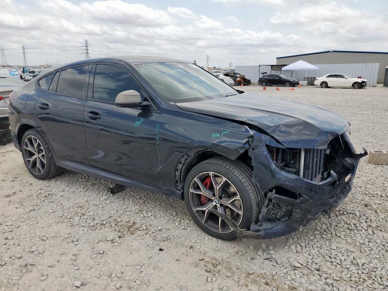 5UXCY8C09N9J10045 - 2022 BMW X6 M50I BLACK photo 4