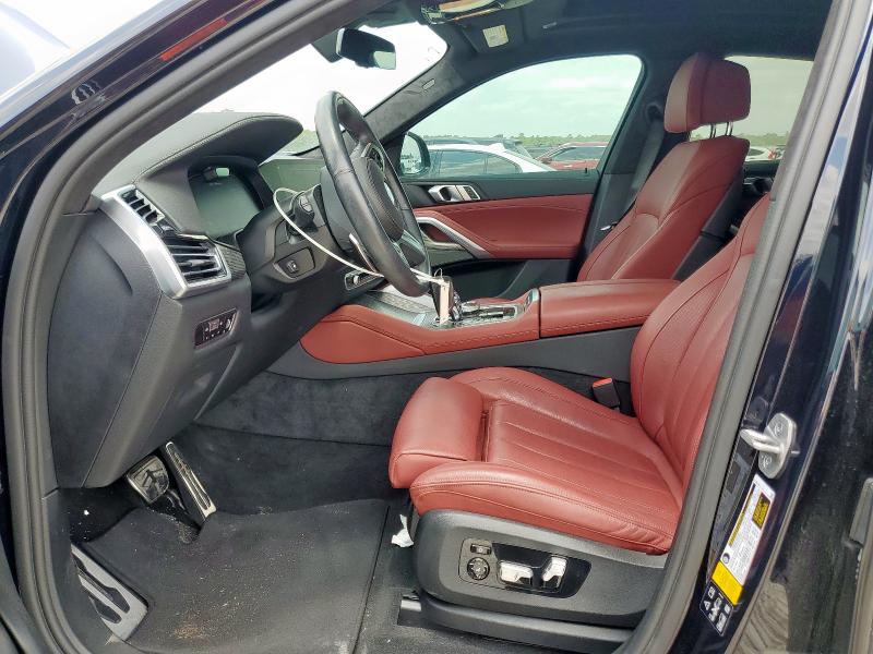 5UXCY8C09N9J10045 - 2022 BMW X6 M50I BLACK photo 7