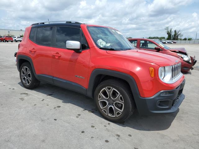 ZACCJADB5JPH26279 - 2018 JEEP RENEGADE LIMITED RED photo 4