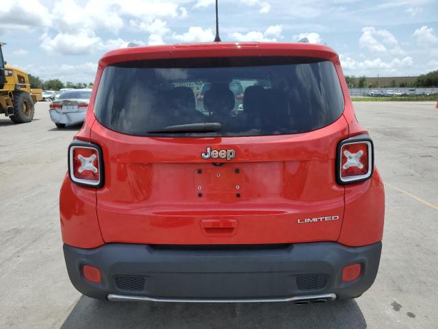 ZACCJADB5JPH26279 - 2018 JEEP RENEGADE LIMITED RED photo 6