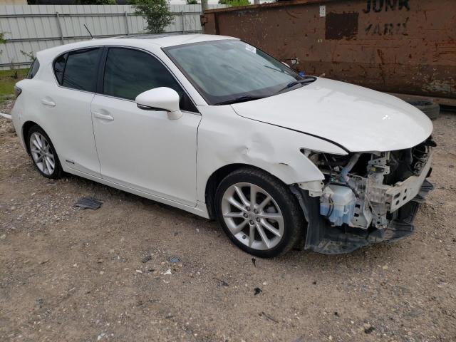 JTHKD5BH9D2125634 - 2013 LEXUS CT 200 WHITE photo 4