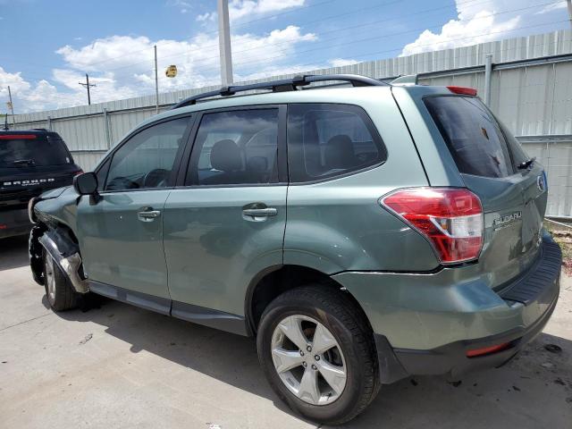 JF2SJABC3GH523643 - 2016 SUBARU FORESTER 2.5I GREEN photo 2