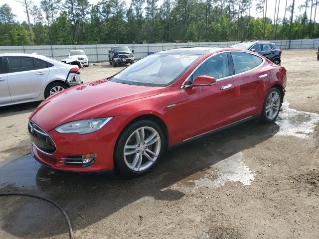 5YJSA1CN9DFP24439 - 2013 TESLA MODEL S წითელი ფოტო 1