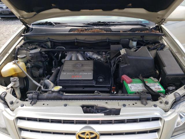 JTEHF21A420055487 - 2002 TOYOTA HIGHLANDER LIMITED GOLD photo 11