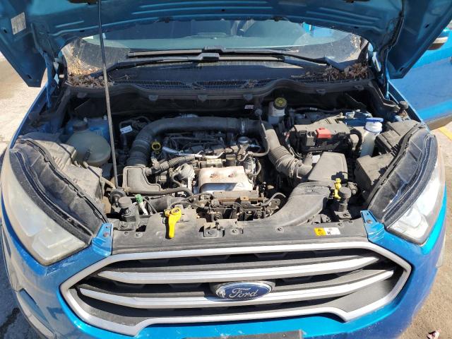 MAJ3P1TE9JC196595 - 2018 FORD ECOSPORT SE ლურჯი ფოტო 11