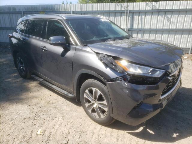 5TDGZRBH5LS521874 - 2020 TOYOTA HIGHLANDER XLE 灰色 照片 4