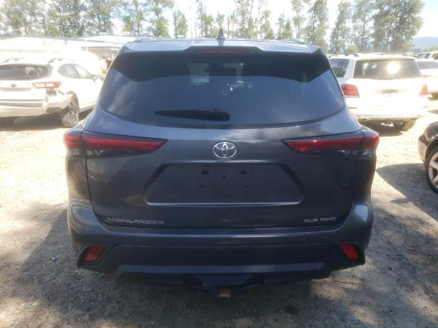 5TDGZRBH5LS521874 - 2020 TOYOTA HIGHLANDER XLE 灰色 照片 6