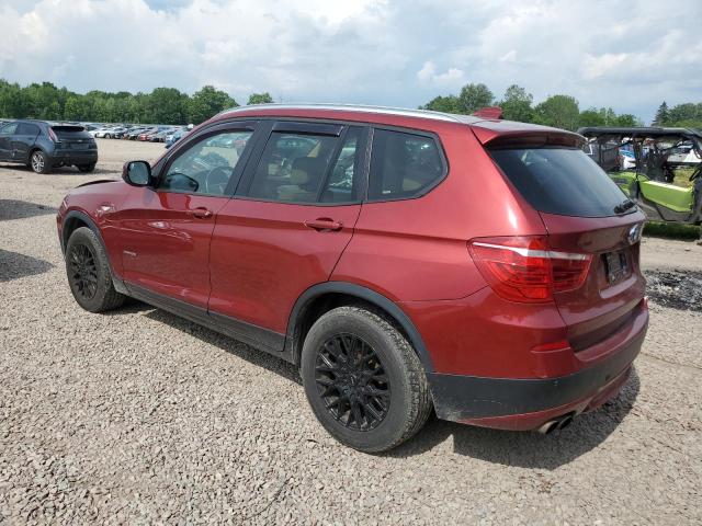 5UXWX5C58BL705526 - 2011 BMW X3 XDRIVE28I RED photo 2