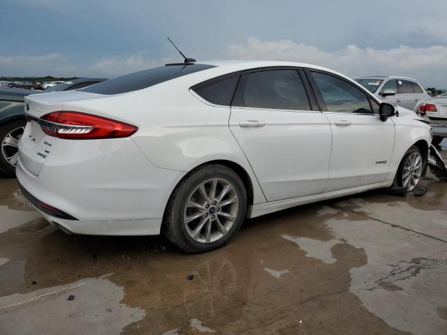 3FA6P0LUXHR235009 - 2017 FORD FUSION SE HYBRID WHITE photo 3