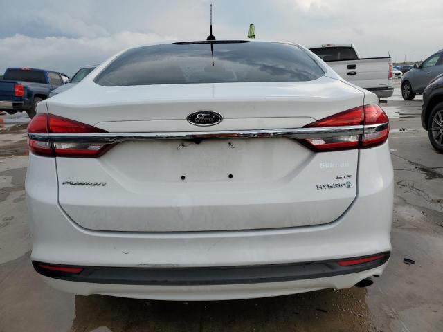 3FA6P0LUXHR235009 - 2017 FORD FUSION SE HYBRID WHITE photo 6