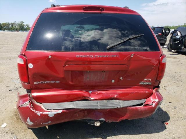 2B8GP74LX2R524316 - 2002 DODGE CARAVAN EX RED photo 6