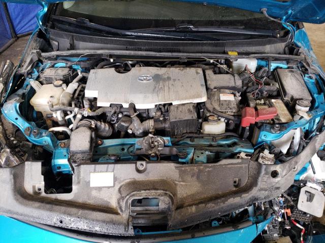 JTDKARFP9J3080798 - 2018 TOYOTA PRIUS PRIM TEAL photo 11