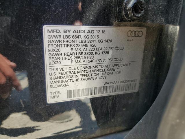 WA1VAAF79KD024851 - 2019 AUDI Q7 PRESTIGE 黑色 照片 13