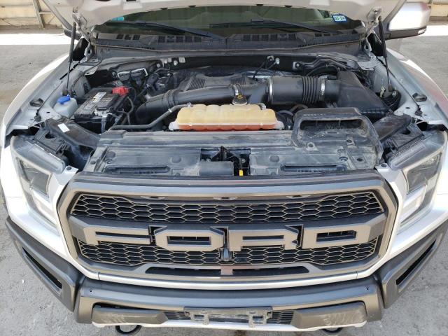 1FTFW1RG1HFA25450 - 2017 FORD F150 RAPTOR SILVER photo 11