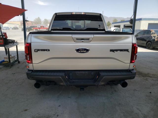 1FTFW1RG1HFA25450 - 2017 FORD F150 RAPTOR SILVER photo 6